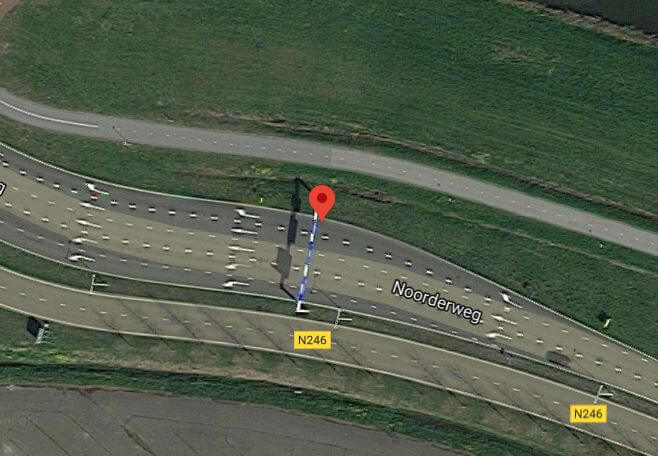Vrachtwagenbrand op de Noorderweg